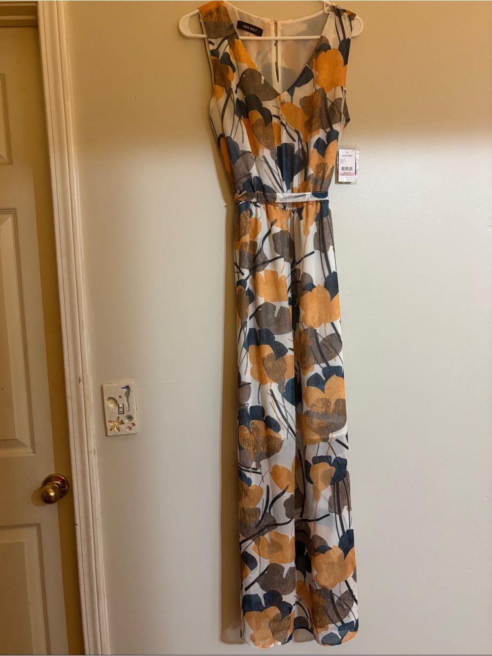 Nine West Canyon Multi Long Dress NWT size 10